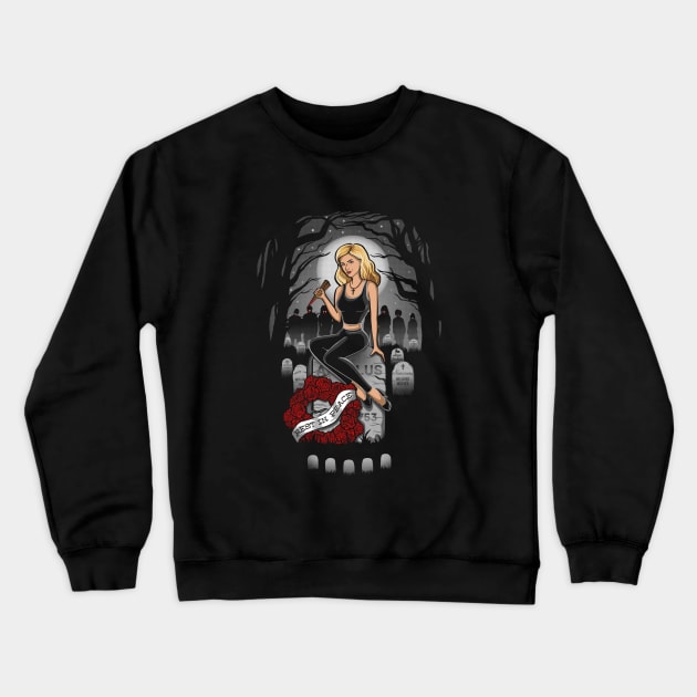 Slayer Skull Crewneck Sweatshirt by kellabell9